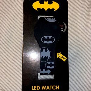 DC Comics BATMAN Black and Grey Rubber LED Watch